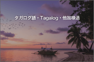 タガログ（フィリピン）語　ナレーション